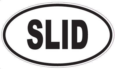 SLID - Oval Sticker