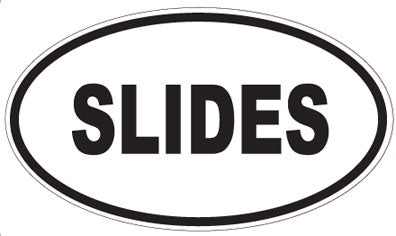 SLIDES - Oval Sticker