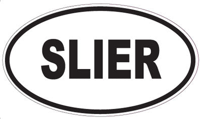 SLIER - Oval Sticker