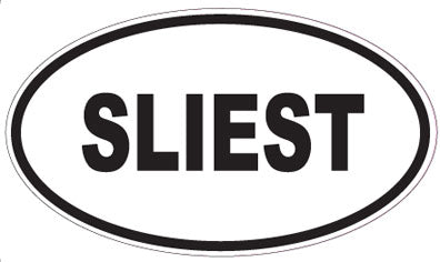 SLIEST - Oval Sticker