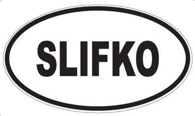 SLIFKO - Oval Sticker