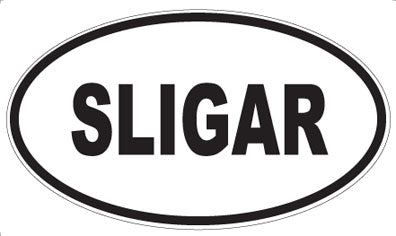 SLIGAR - Oval Sticker