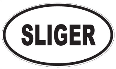 SLIGER - Oval Sticker