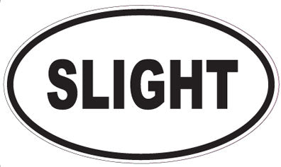 SLIGHT - Oval Sticker