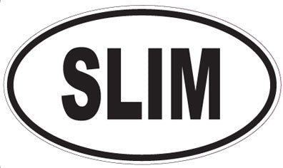 SLIM - Oval Sticker