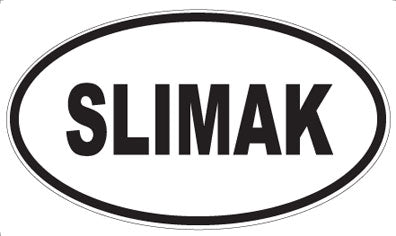 SLIMAK - Oval Sticker