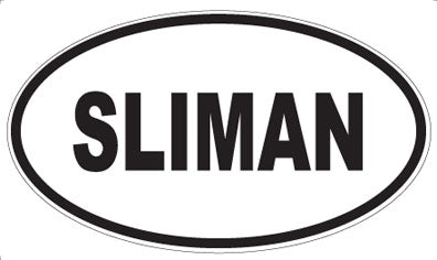 SLIMAN - Oval Sticker