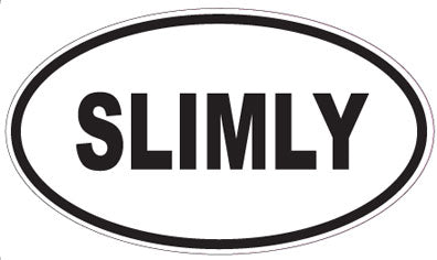 SLIMLY - Oval Sticker