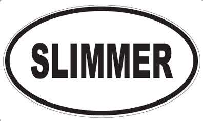 SLIMMER - Oval Sticker