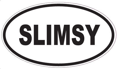 SLIMSY - Oval Sticker