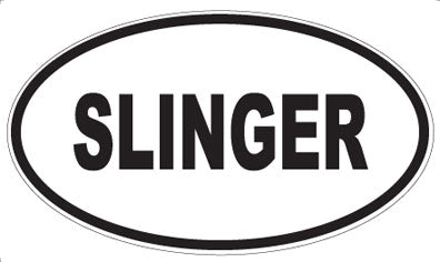 SLINGER - Oval Sticker