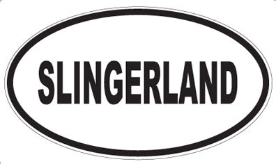 SLINGERLAND - Oval Sticker