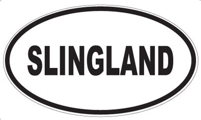 SLINGLAND - Oval Sticker
