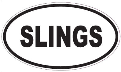SLINGS - Oval Sticker
