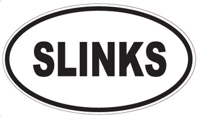 SLINKS - Oval Sticker