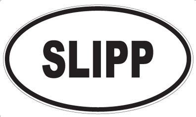 SLIPP - Oval Sticker