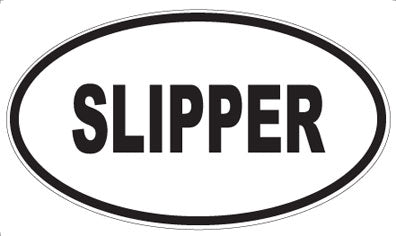 SLIPPER - Oval Sticker