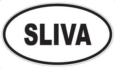 SLIVA - Oval Sticker