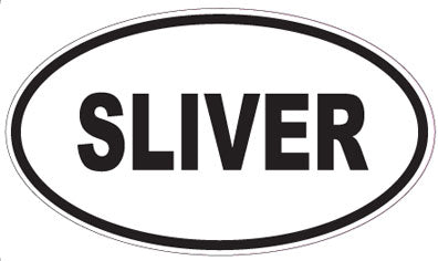SLIVER - Oval Sticker