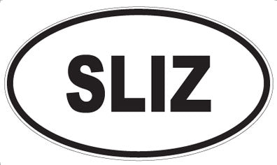SLIZ - Oval Sticker