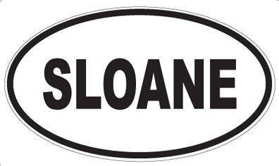 SLOANE - Oval Sticker