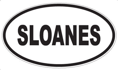 SLOANES - Oval Sticker