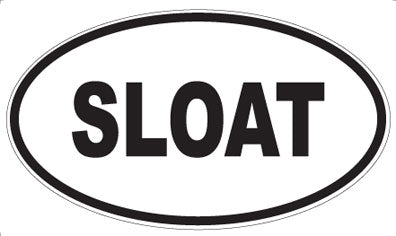 SLOAT - Oval Sticker
