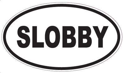 SLOBBY - Oval Sticker