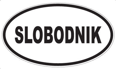 SLOBODNIK - Oval Sticker