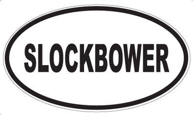SLOCKBOWER - Oval Sticker