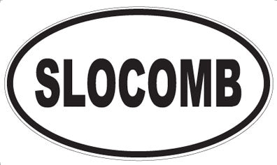 SLOCOMB - Oval Sticker