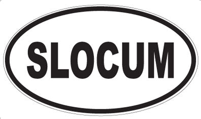 SLOCUM - Oval Sticker
