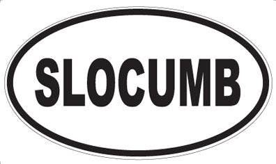 SLOCUMB - Oval Sticker