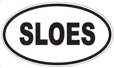SLOES - Oval Sticker