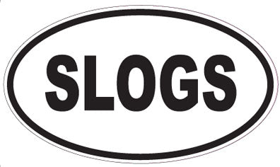 SLOGS - Oval Magnet