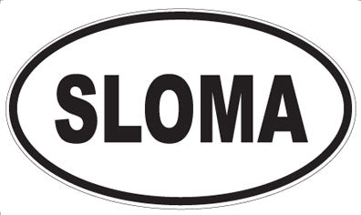 SLOMA - Oval Sticker