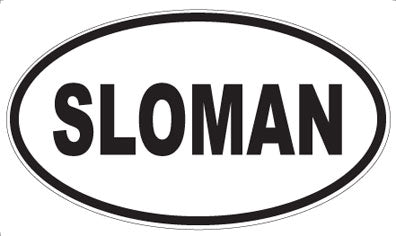 SLOMAN - Oval Magnet