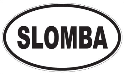 SLOMBA - Oval Sticker