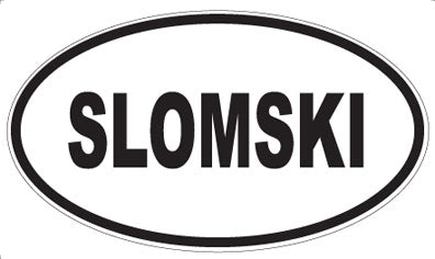 SLOMSKI - Oval Sticker
