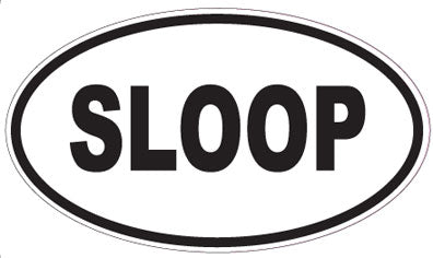 SLOOP - Oval Sticker