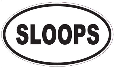 SLOOPS - Oval Sticker