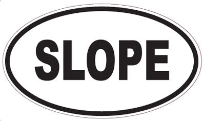 SLOPE - Oval Sticker