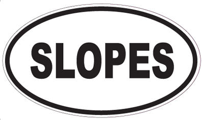 SLOPES - Oval Sticker