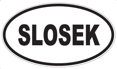 SLOSEK - Oval Sticker