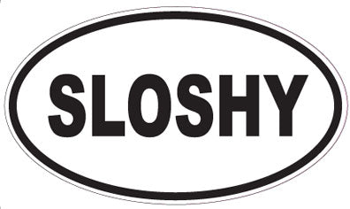 SLOSHY - Oval Sticker
