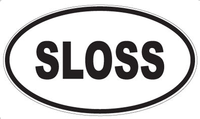 SLOSS - Oval Magnet