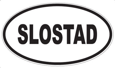 SLOSTAD - Oval Sticker