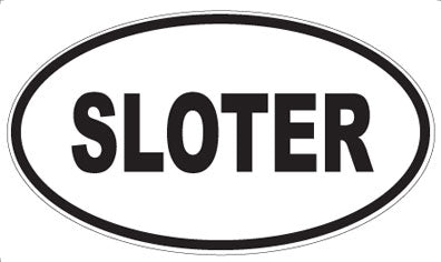 SLOTER - Oval Sticker