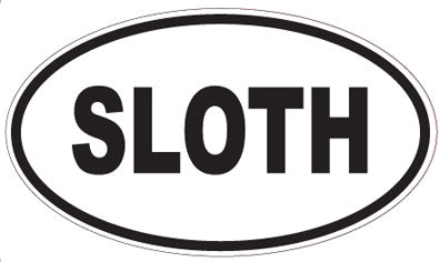 SLOTH - Oval Magnet
