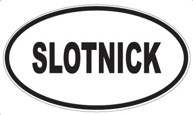 SLOTNICK - Oval Sticker